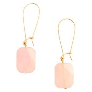 ๐2/$30 New Semiprecious Rose Quartz Drop Earrings